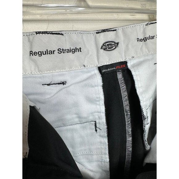 Dickies Custom Cargo Pants 30 x 32 Black with Painted Artwork Flames and Chains - Picture 13 of 16